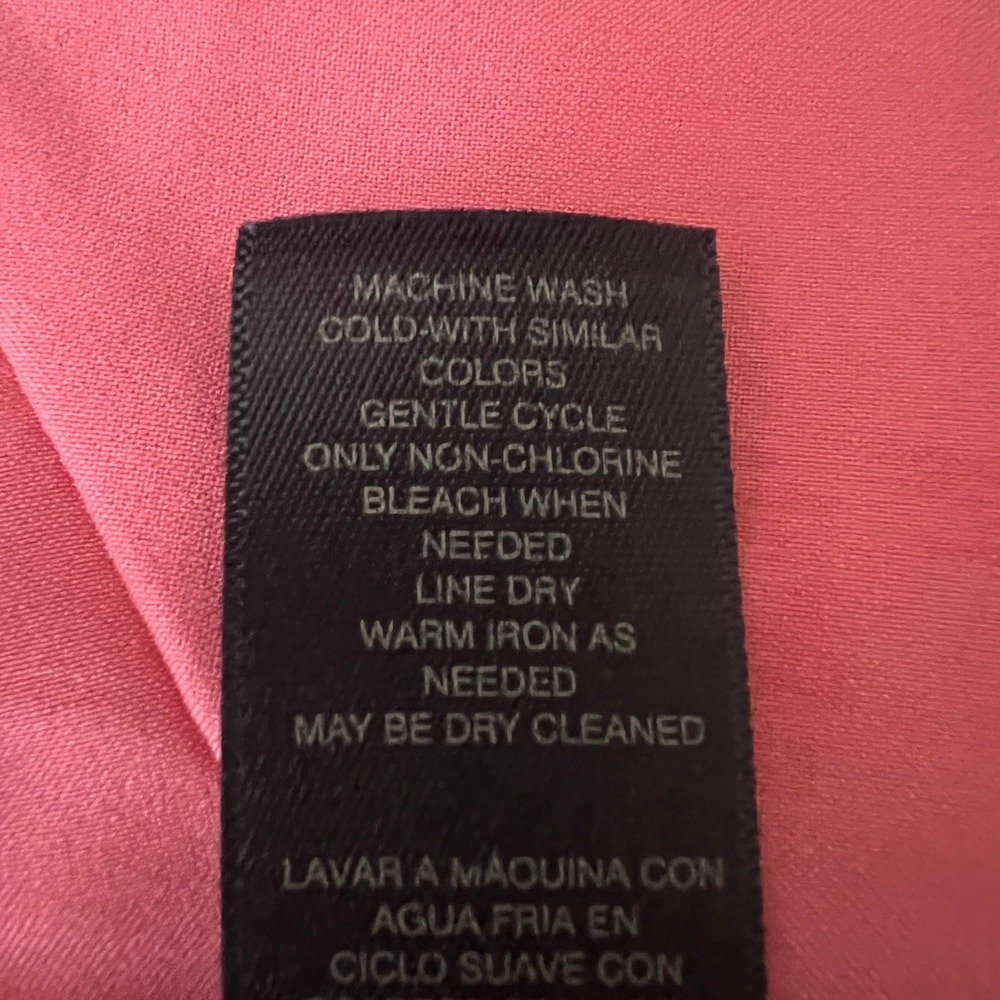 White House Black Market Tiered Dress 10 Pink Scalloped Mini Cocktail Barbiecore - Picture 7 of 10